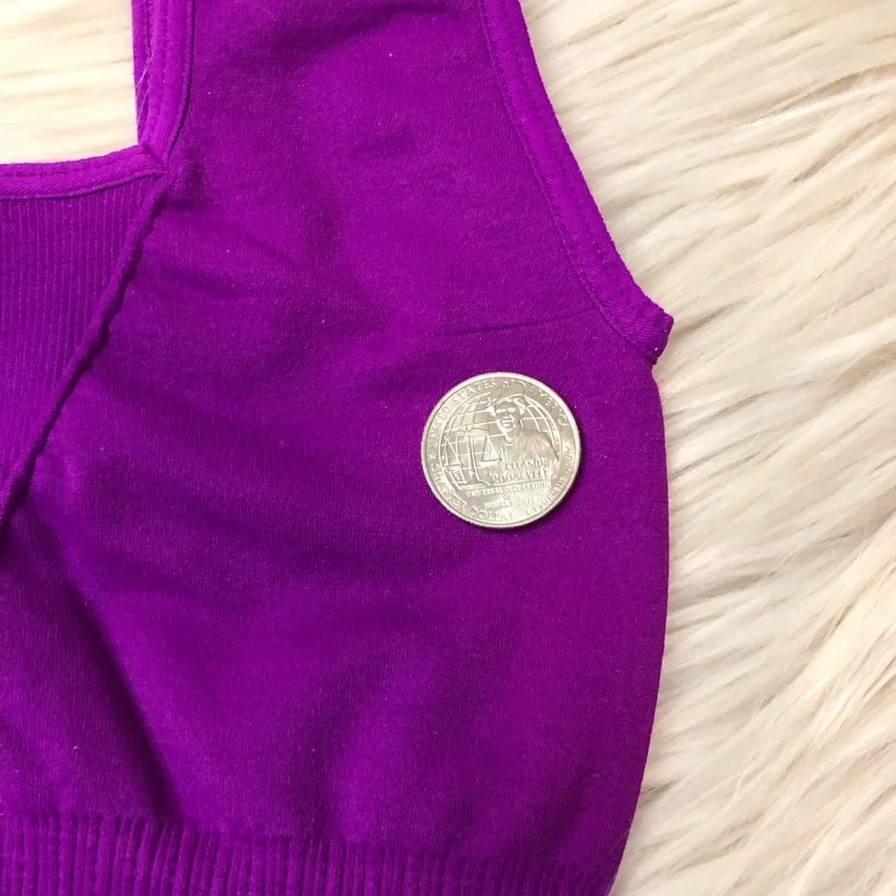 FREE PEOPLE Good Karma Square Neck Bra Crop Top XS/S - Picture 7 of 9